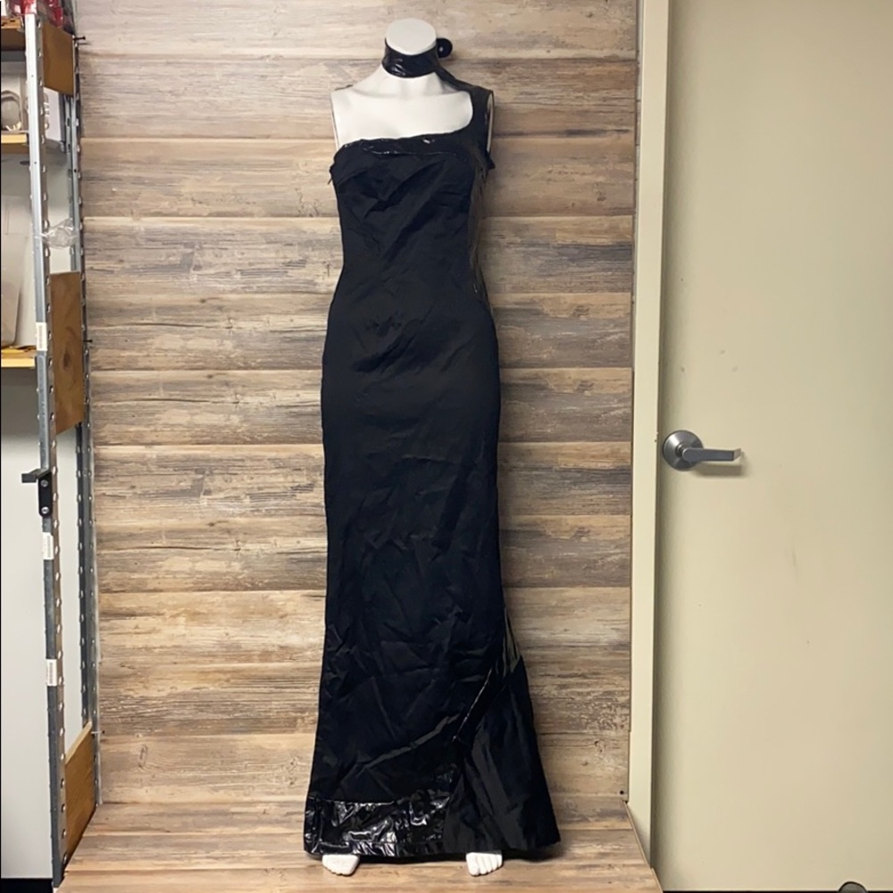 Morph Clothing PVC One Shoulder Dress NWOT G14